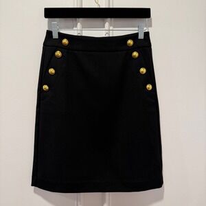 LOFT Petites‎ Sailor Button Skirt Size 0P